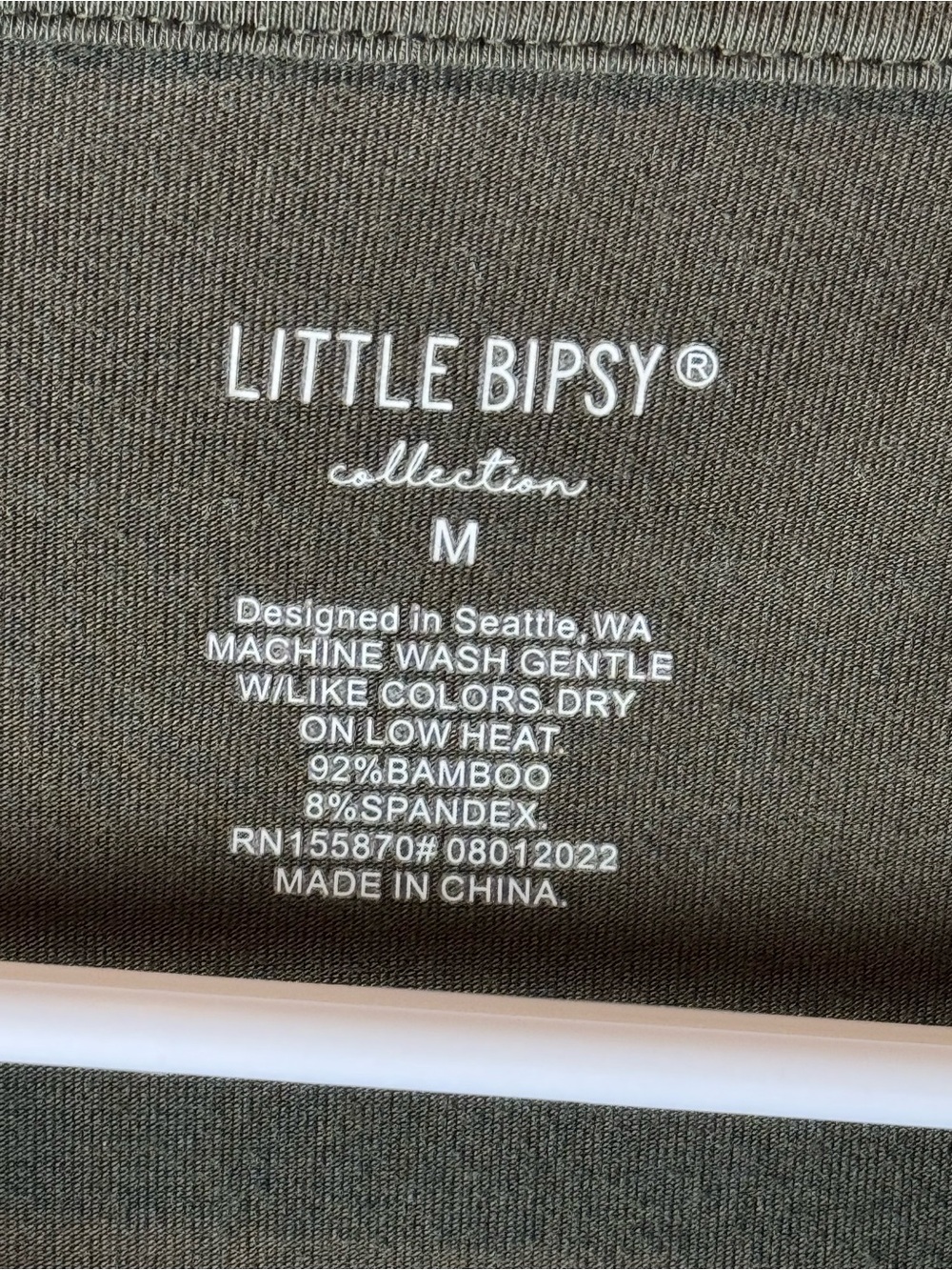 Little Bipsy Bamboo Brown Crewneck Tee for Adults Oversized M - Picture 7 of 8